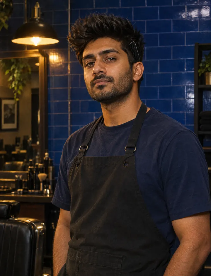 Ravi P., barber