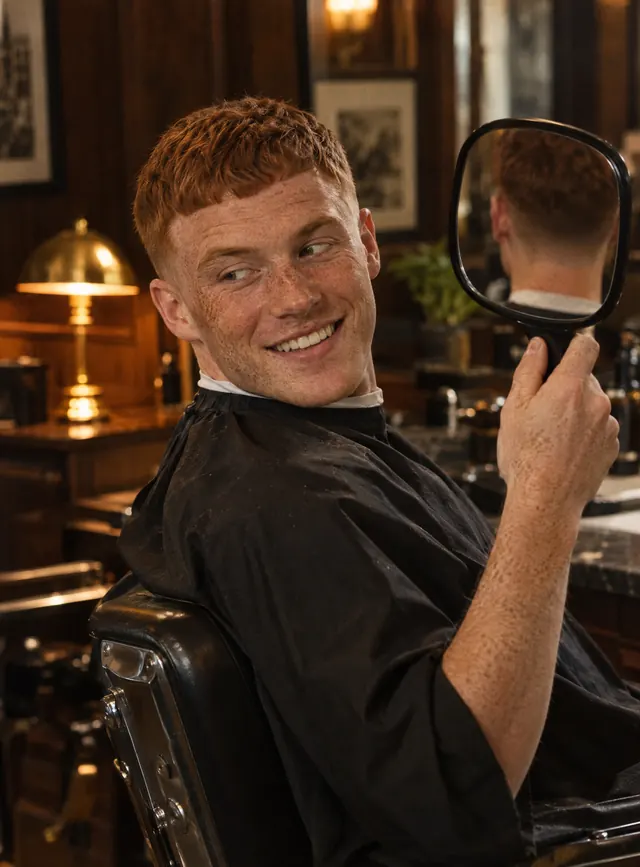 Liam, a regular, in the chair